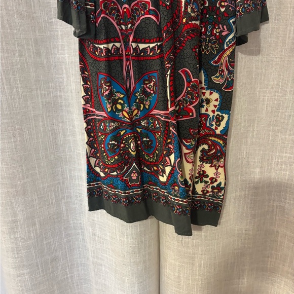 Bohemian Floral Mini Dress - Multicolor - Picture 5 of 8